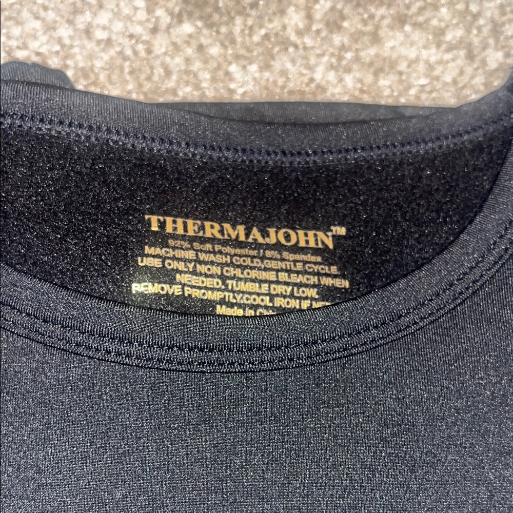 Thermajohn Black Womens Thermal Like New - Picture 2 of 4